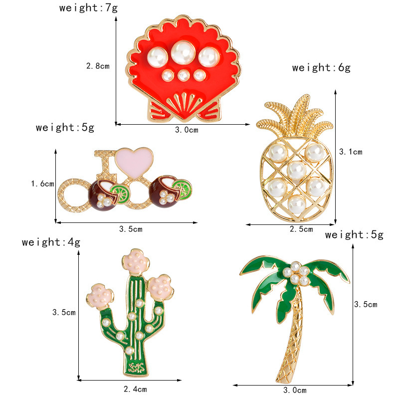 Alloy Pins Sets Cute Cartoon Wine Beer Coffee juice Brooches for Clothing Bags Backpacks Jackets Hat Jewelry DIY Accessories