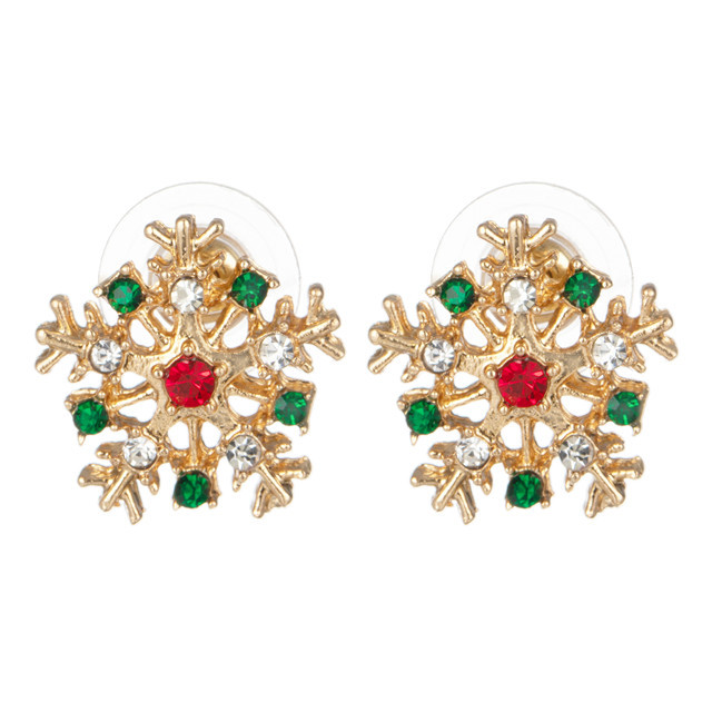 Christmas earrings for women's girl pendant Christmas tree snowflake bell earrings lovely holiday gift