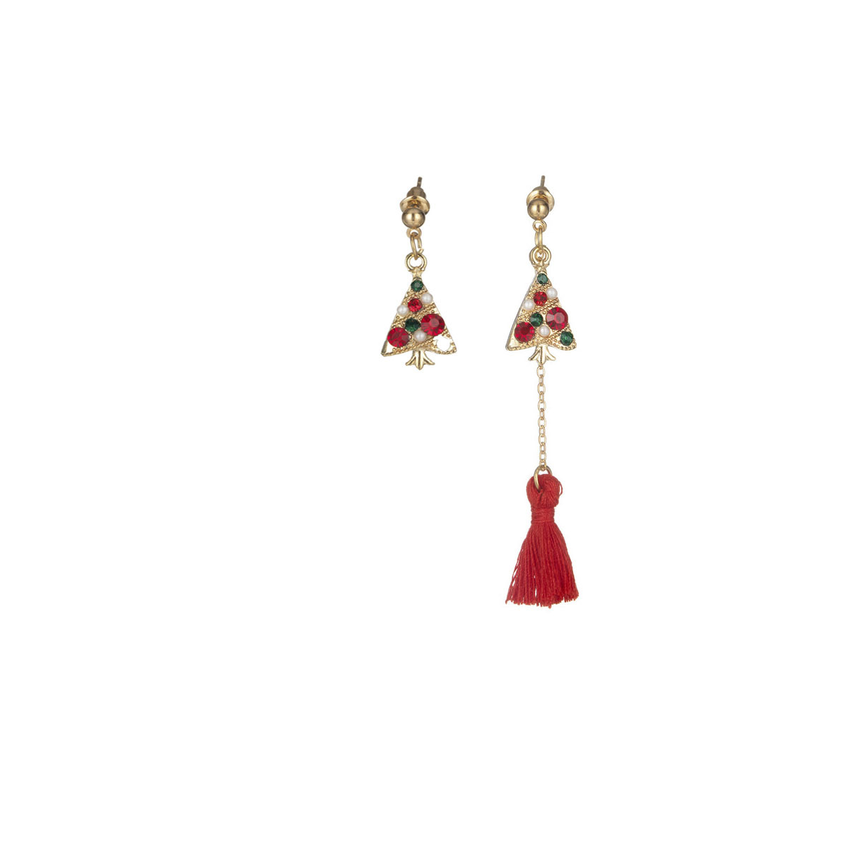 Christmas Earrings Festive Jewelry Set for Womens Girls Christmas Santa Claus  Tree Jingle Bell Hairball stud tassel Drop Dangle Ear rings Cute Holida