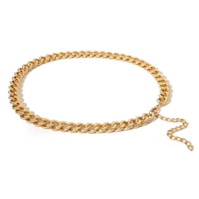 Multilayer Waist Chain for Women Alloy Belt Golden Adjustable Belly Link Harness for Jeans Body Chains