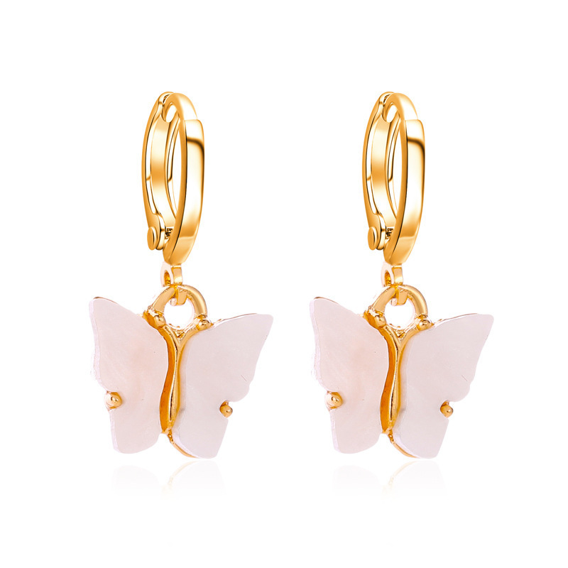 Butterfly Earrings Colorful Acrylic Butterfly Drop Earrings Women's Earrings Fashion Jewelry Gifts For Women Girls