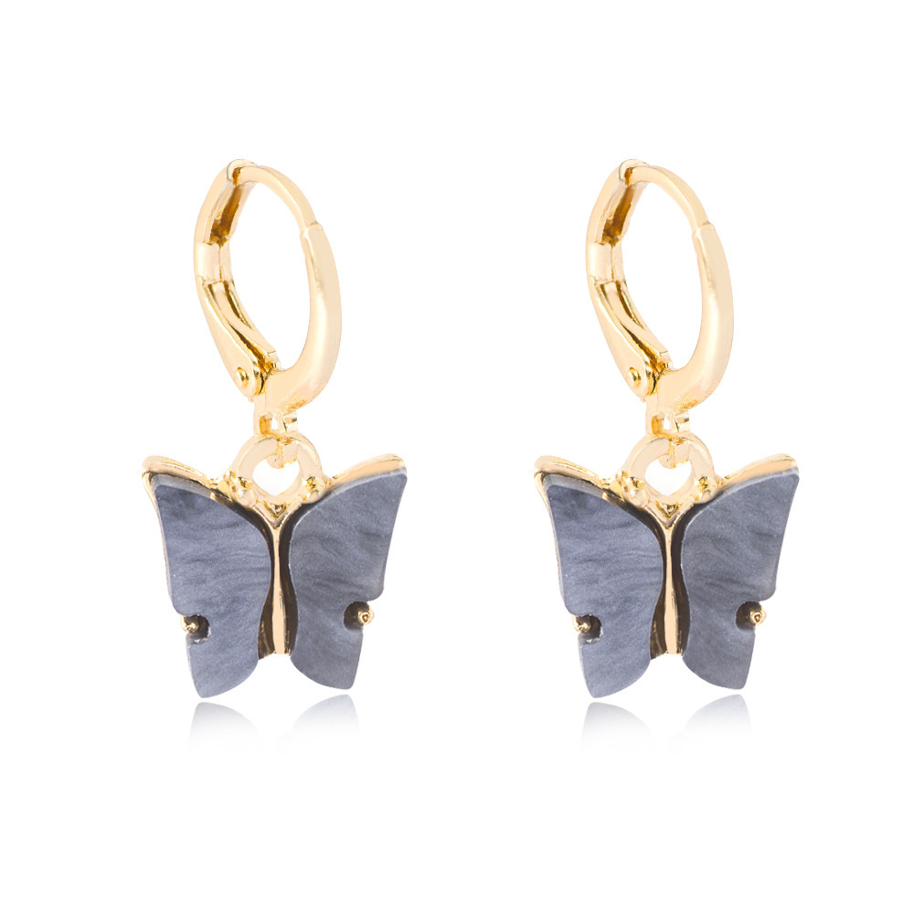 Butterfly Earrings Colorful Acrylic Butterfly Drop Earrings Women's Earrings Fashion Jewelry Gifts For Women Girls
