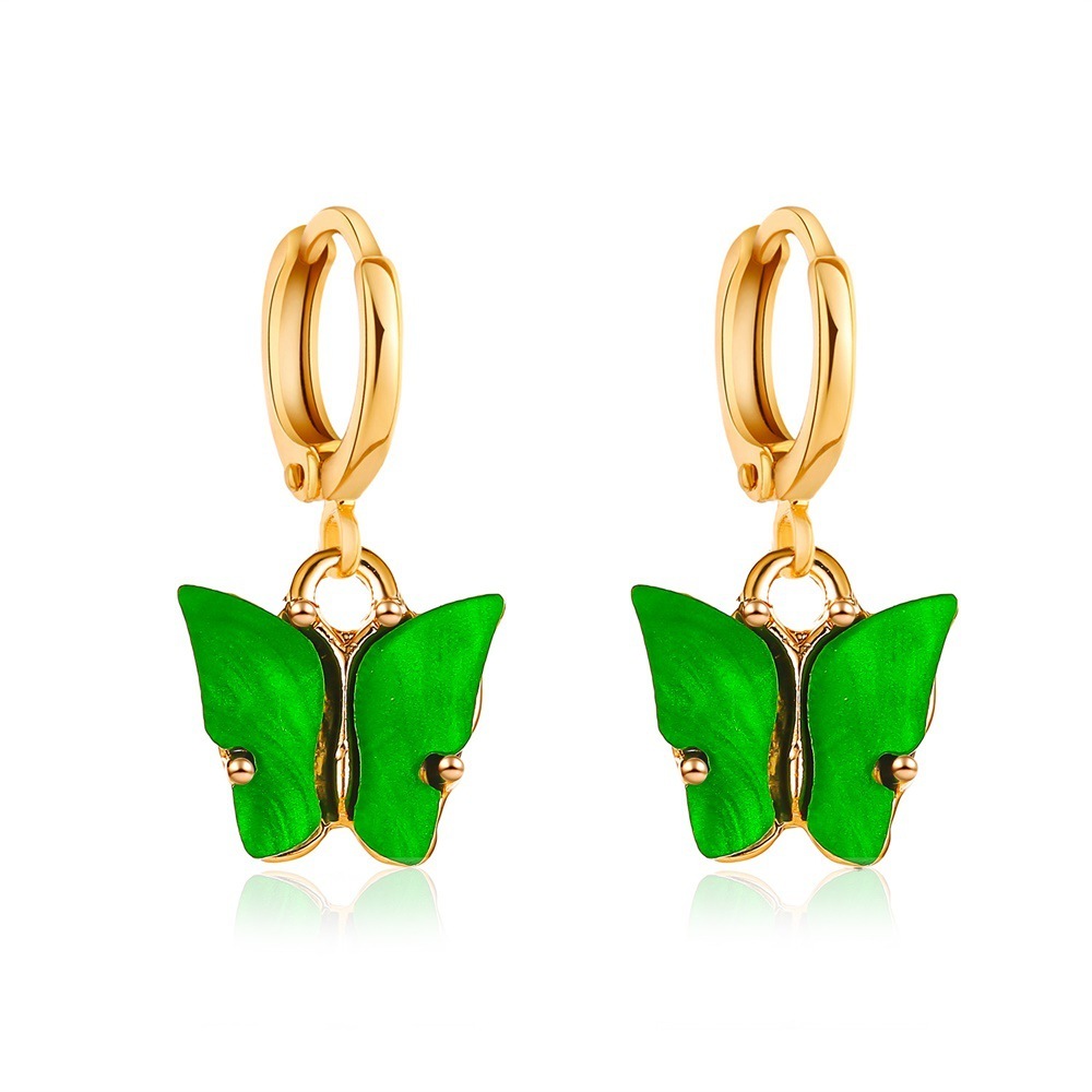 Butterfly Earrings Colorful Acrylic Butterfly Drop Earrings Women's Earrings Fashion Jewelry Gifts For Women Girls