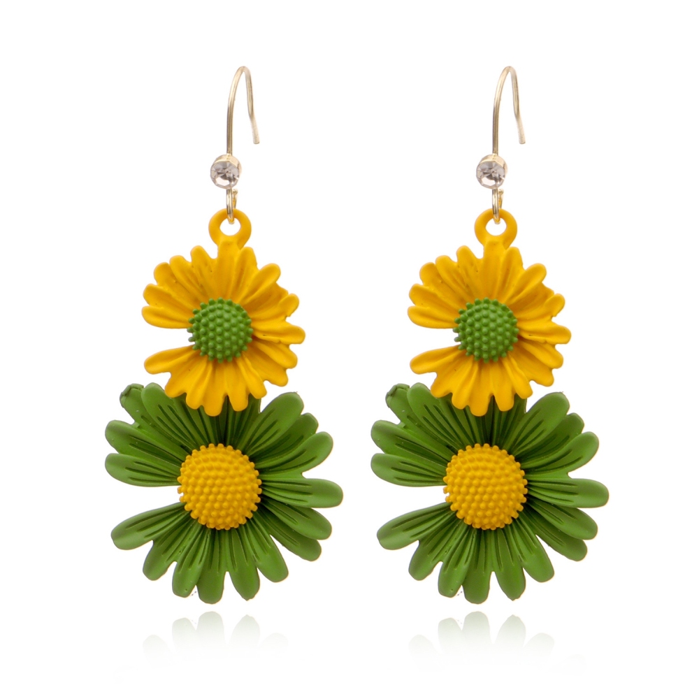 Daisy Drop Dangle Earrings for Women and Girls ellis perennis marguerite Flower Stud Ear Jewelry