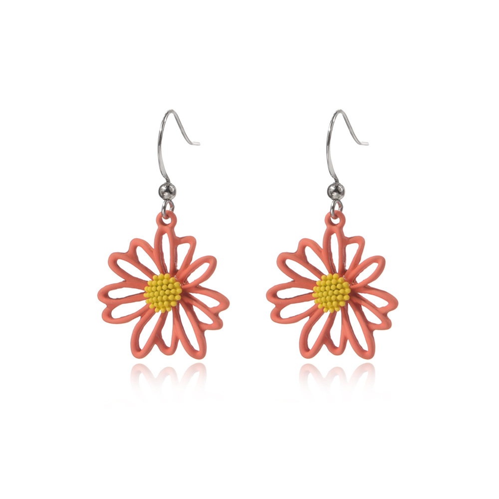 Clay Cute Daisy Drop Dangle Earrings for Women and Girls ellis perennis marguerite Flower Stud Ear Jewelry