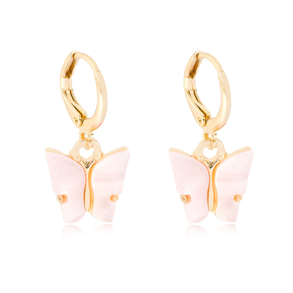 Butterfly Earrings Colorful Acrylic Butterfly Drop Earrings Women's Earrings Fashion Jewelry Gifts For Women Girls
