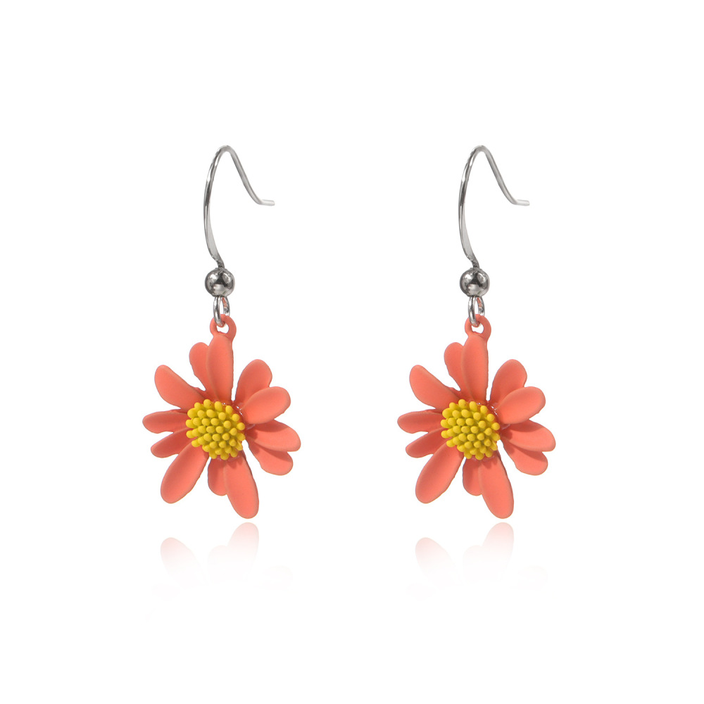 Clay Cute Daisy Drop Dangle Earrings for Women and Girls ellis perennis marguerite Flower Stud Ear Jewelry