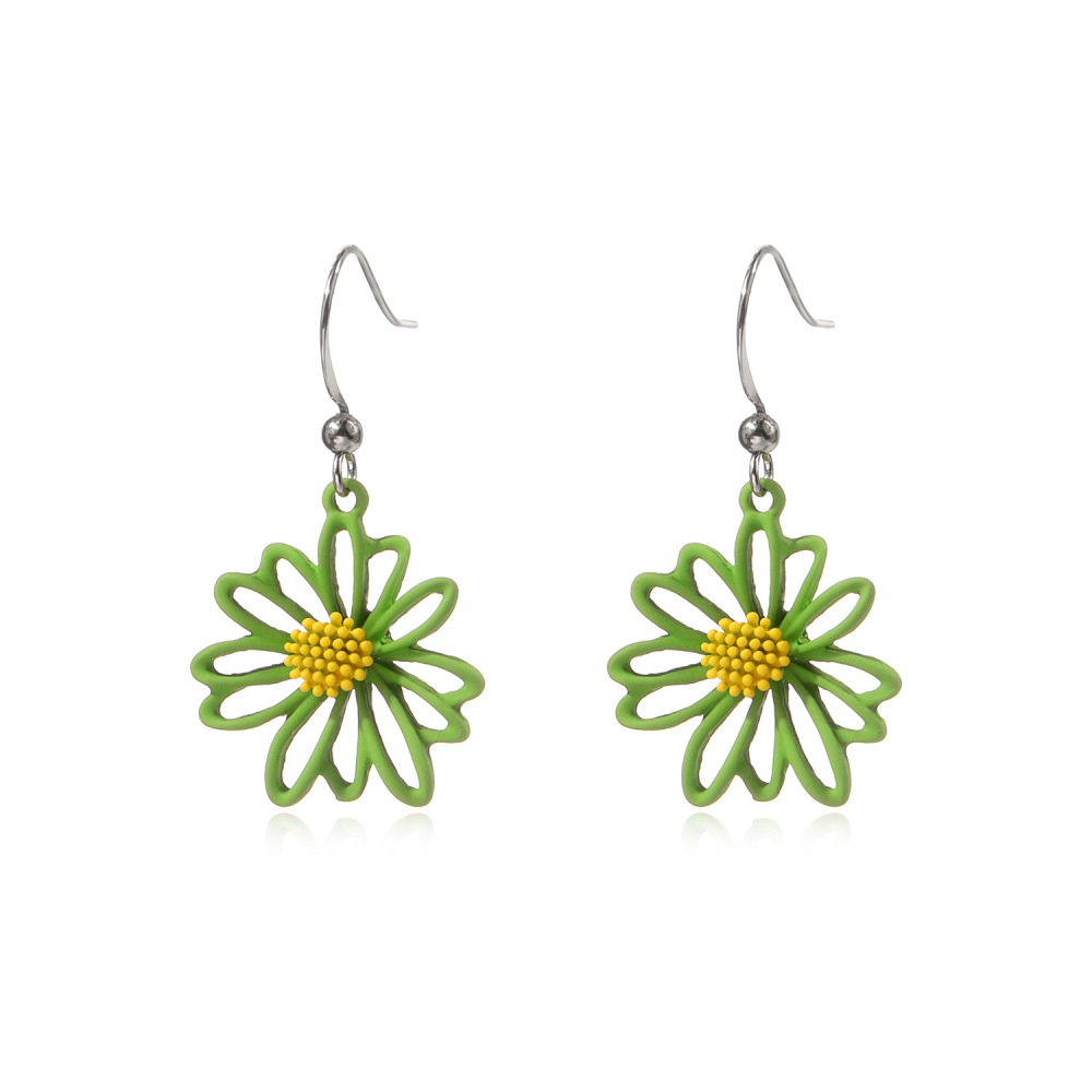 Clay Cute Daisy Drop Dangle Earrings for Women and Girls ellis perennis marguerite Flower Stud Ear Jewelry
