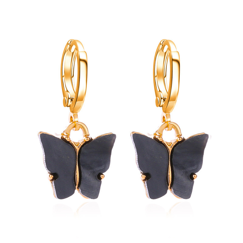 Butterfly Earrings Colorful Acrylic Butterfly Drop Earrings Women's Earrings Fashion Jewelry Gifts For Women Girls