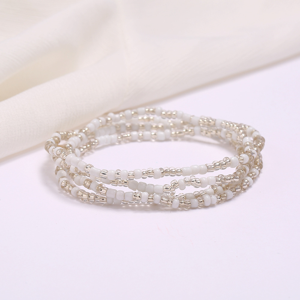Seed Glass Beads Waist Chain Summer Jewelry Colorful Women Girl Bohemian Bracelet Body Chain Beaded Belly Necklace
