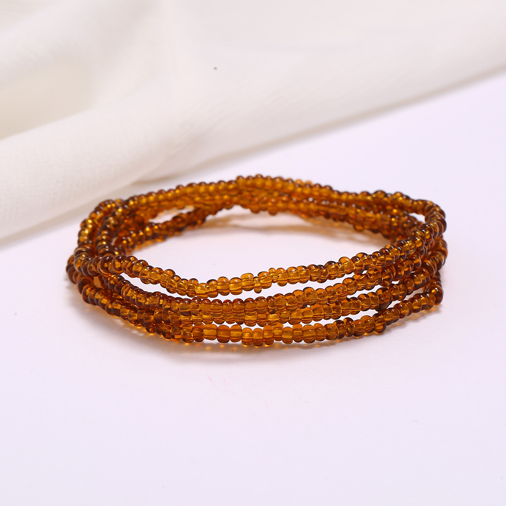 Seed Glass Beads Waist Chain Summer Jewelry Colorful Women Girl Bohemian Bracelet Body Chain Beaded Belly Necklace