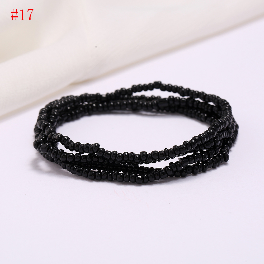 Seed Glass Beads Waist Chain Summer Jewelry Colorful Women Girl Bohemian Bracelet Body Chain Beaded Belly Necklace