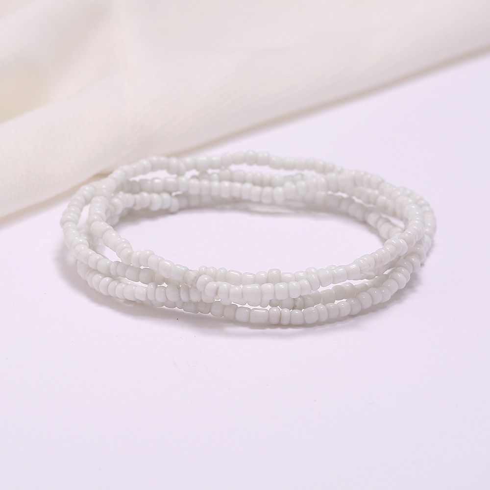 Seed Glass Beads Waist Chain Summer Jewelry Colorful Women Girl Bohemian Bracelet Body Chain Beaded Belly Necklace