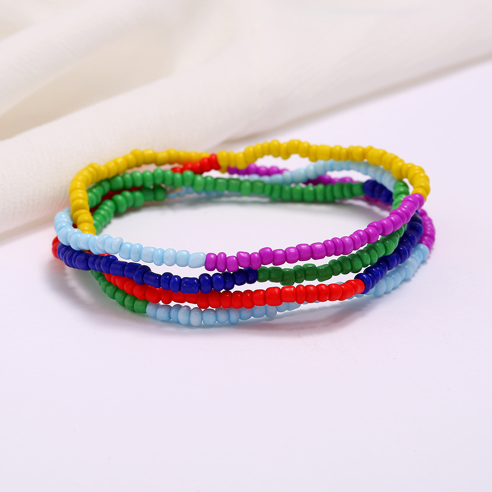 Seed Glass Beads Waist Chain Summer Jewelry Colorful Women Girl Bohemian Bracelet Body Chain Beaded Belly Necklace