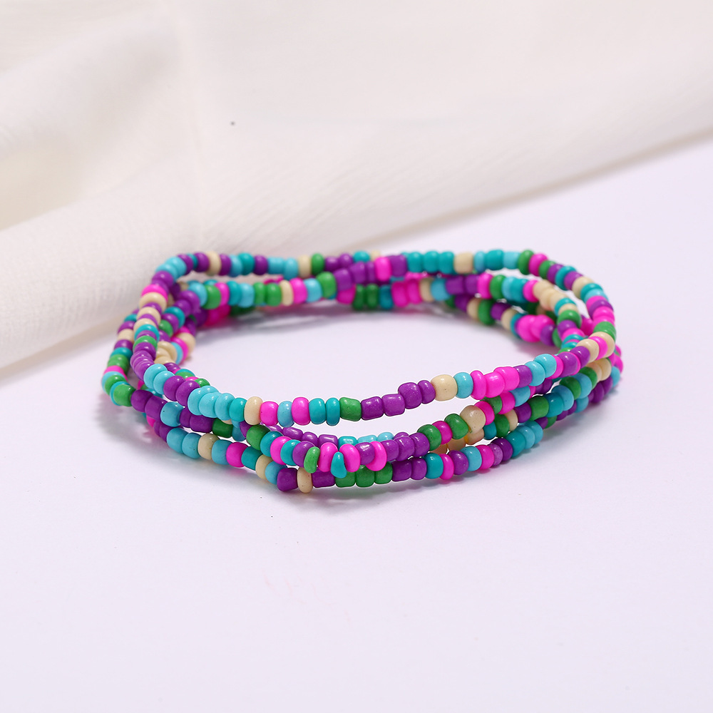 Seed Glass Beads Waist Chain Summer Jewelry Colorful Women Girl Bohemian Bracelet Body Chain Beaded Belly Necklace