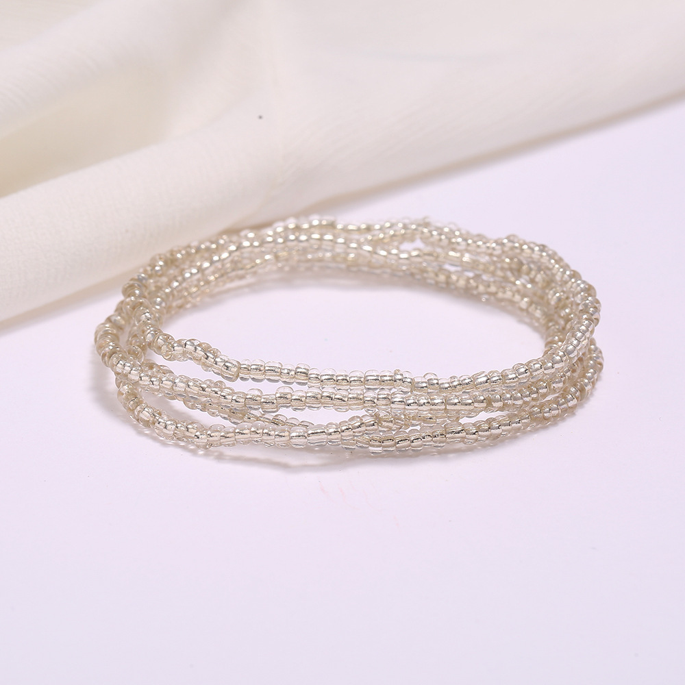 Seed Glass Beads Waist Chain Summer Jewelry Colorful Women Girl Bohemian Bracelet Body Chain Beaded Belly Necklace