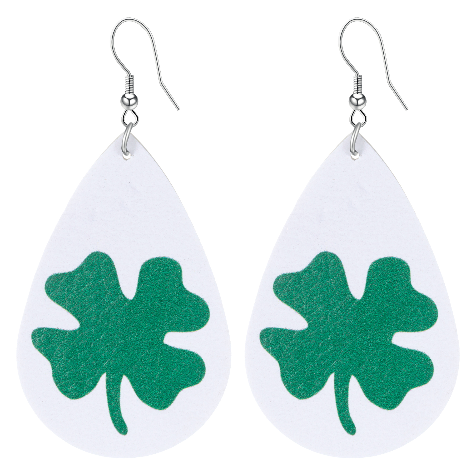 Plaid Leather Earrings for Women Lightweight Drop Earrings Teardrop Dangle Faux Statement