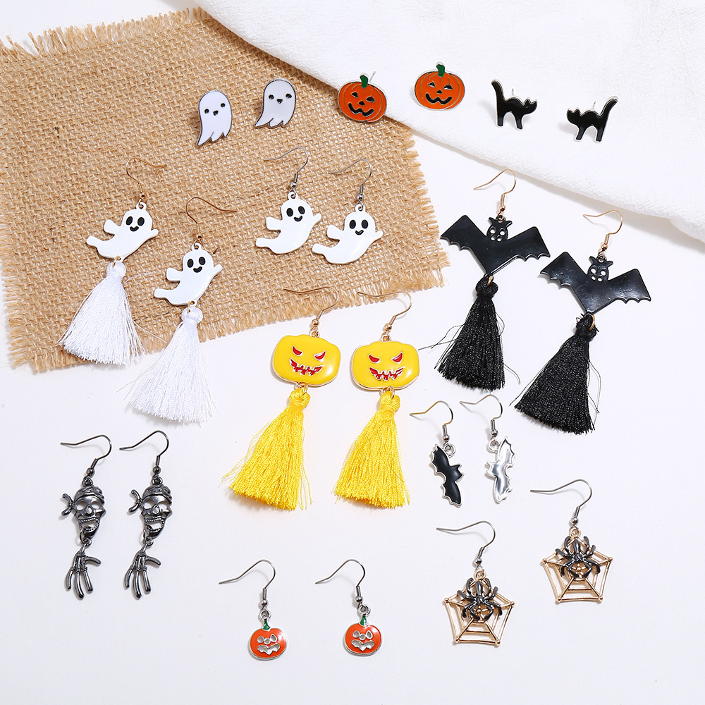 11 Color Garden Halloween Theme Halloween Earrings Jewelry Set Gifts for Women Girls.