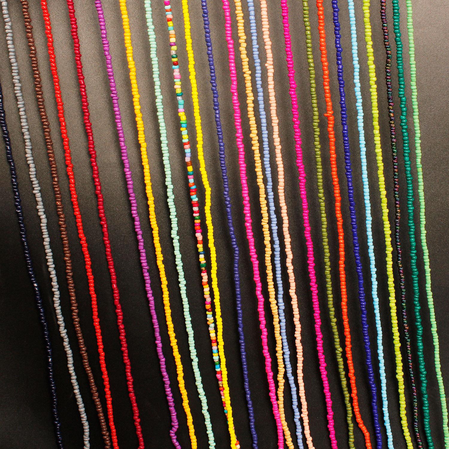 Boho Glass Seed Bead Choker Necklace Colorful Bead Necklaces Rainbow Beach Bead Choker Necklaces for Women