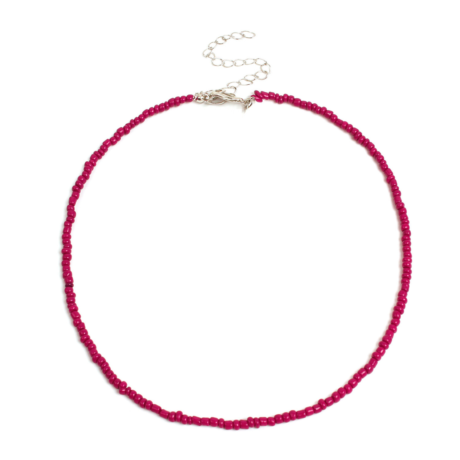 Boho Glass Seed Bead Choker Necklace Colorful Bead Necklaces Rainbow Beach Bead Choker Necklaces for Women