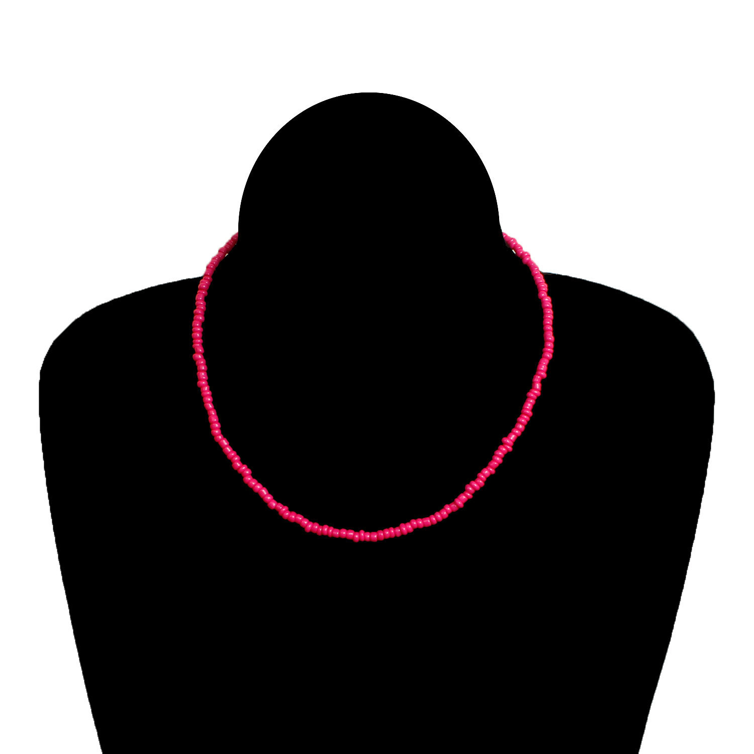 Boho Glass Seed Bead Choker Necklace Colorful Bead Necklaces Rainbow Beach Bead Choker Necklaces for Women