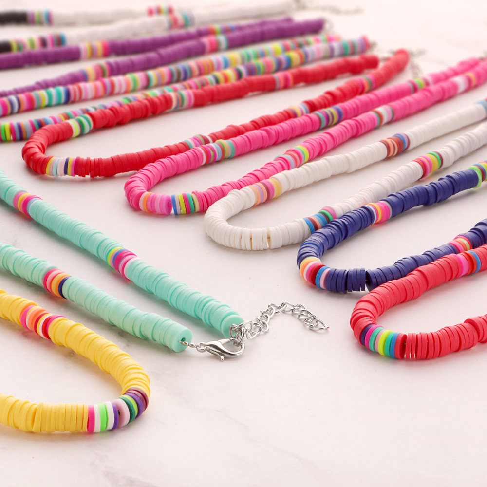 Boho Surfer Beaded Choker Necklace for Holiday Women Girls