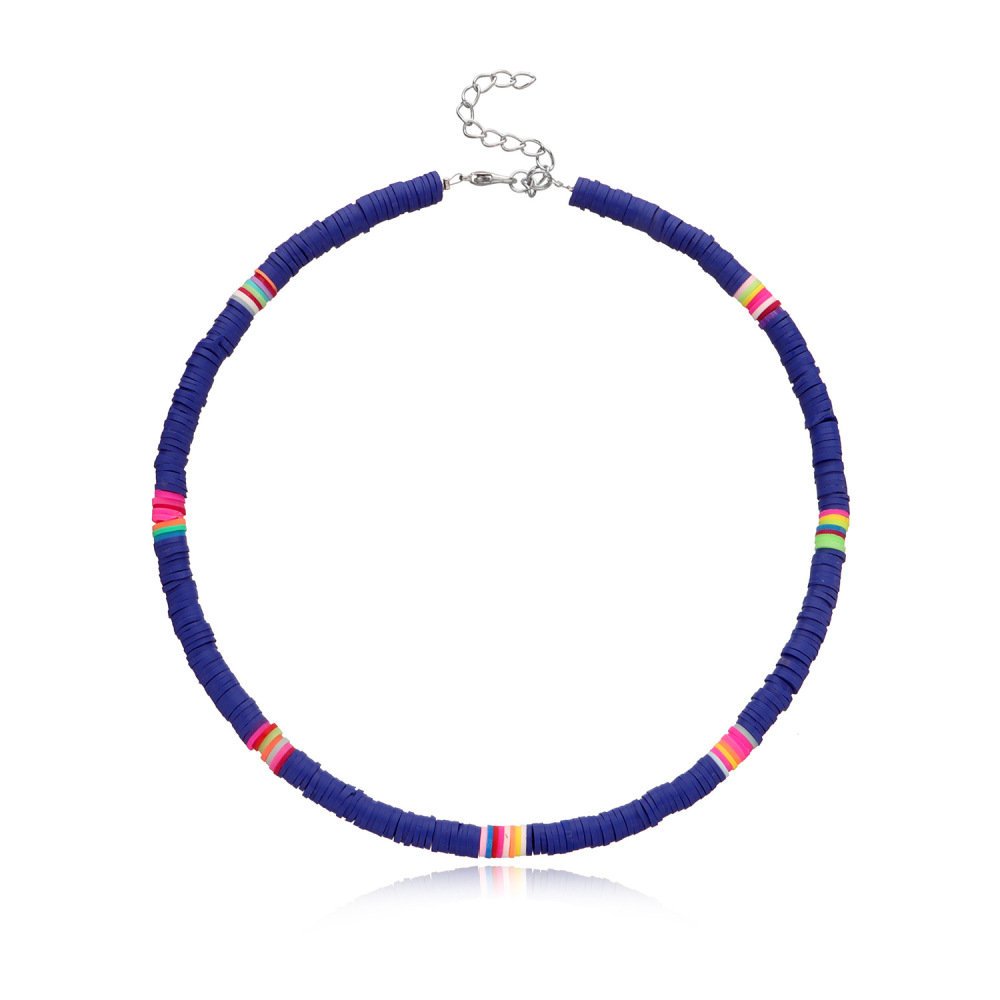Boho Surfer Beaded Choker Necklace for Holiday Women Girls