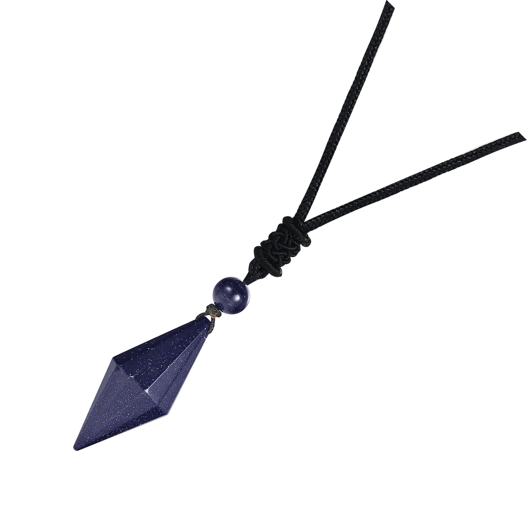 Natural Crystal Quartz Pendant Necklace Double Point Faceted Cut Healing Stone Jewelry for women Men