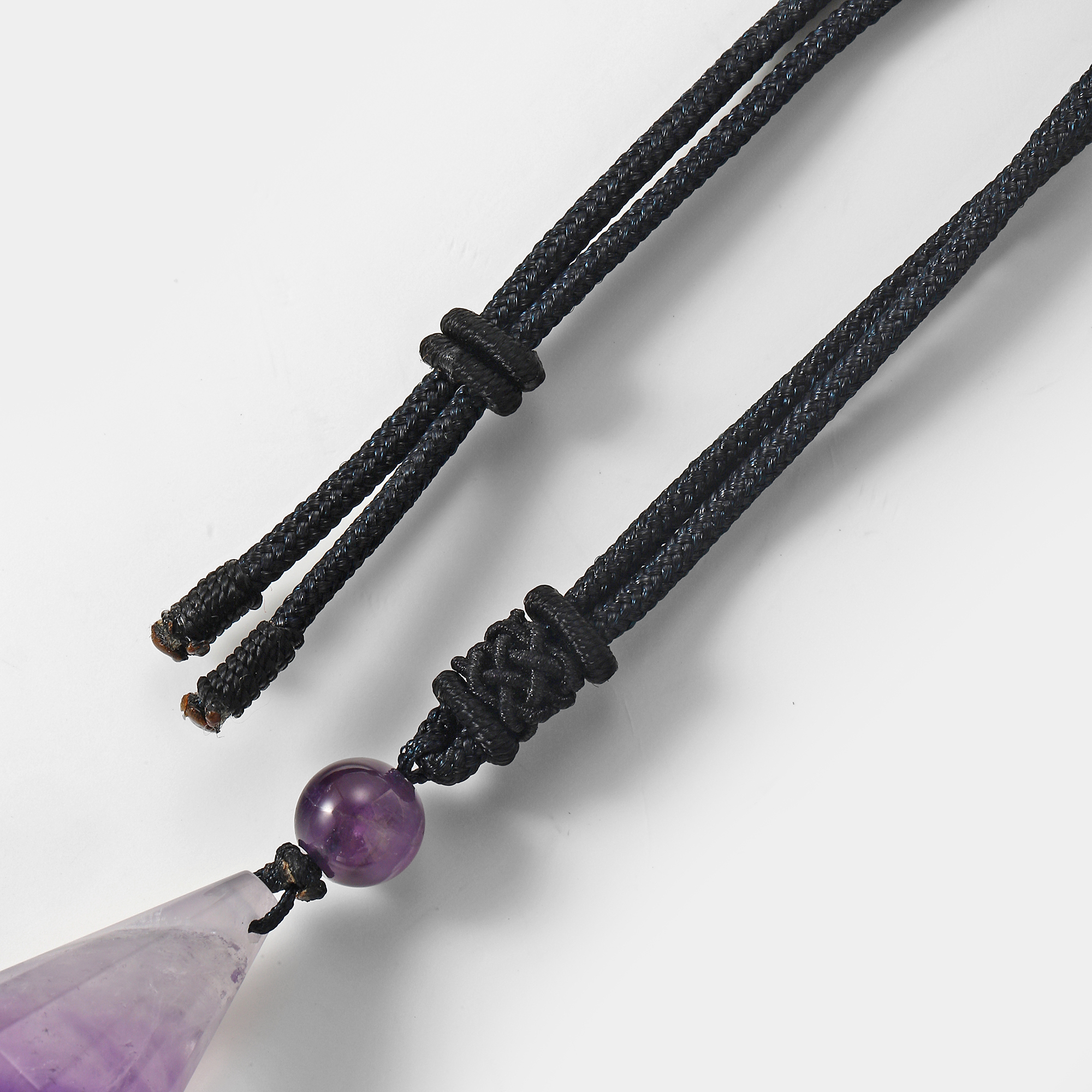 Natural Crystal Quartz Pendant Necklace Double Point Faceted Cut Healing Stone Jewelry for women Men