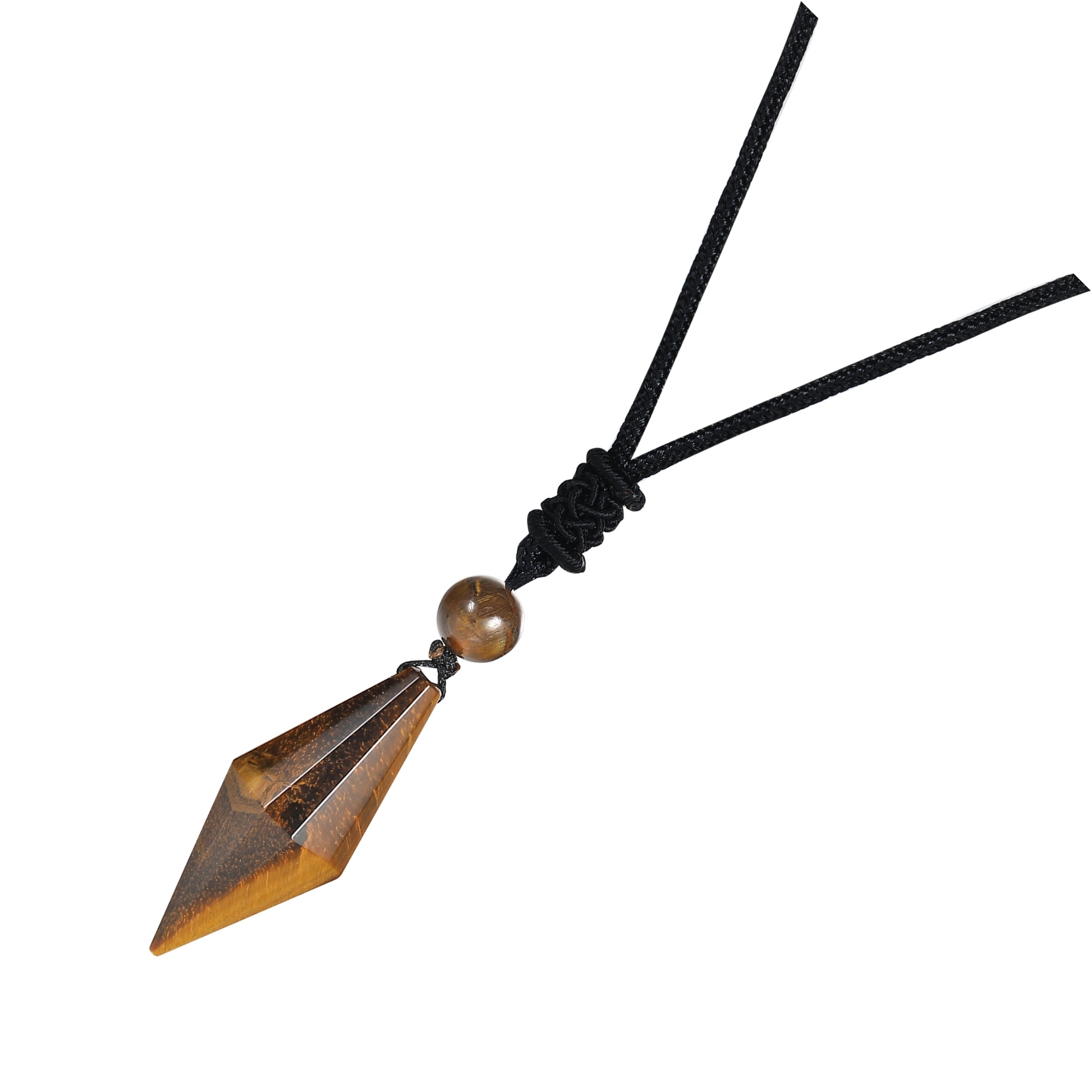 Natural Crystal Quartz Pendant Necklace Double Point Faceted Cut Healing Stone Jewelry for women Men