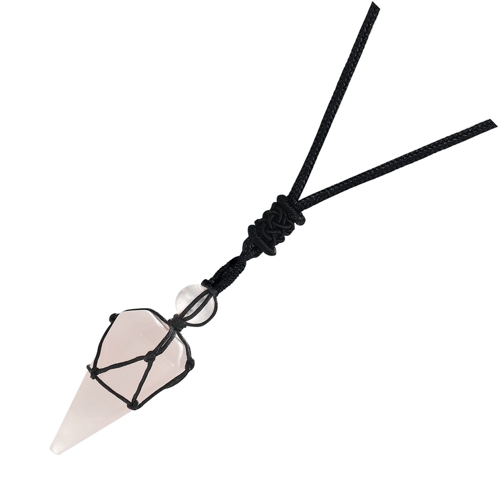 Natural Crystal Quartz Pendant Necklace Double Point Faceted Cut Healing Stone Jewelry for women Men