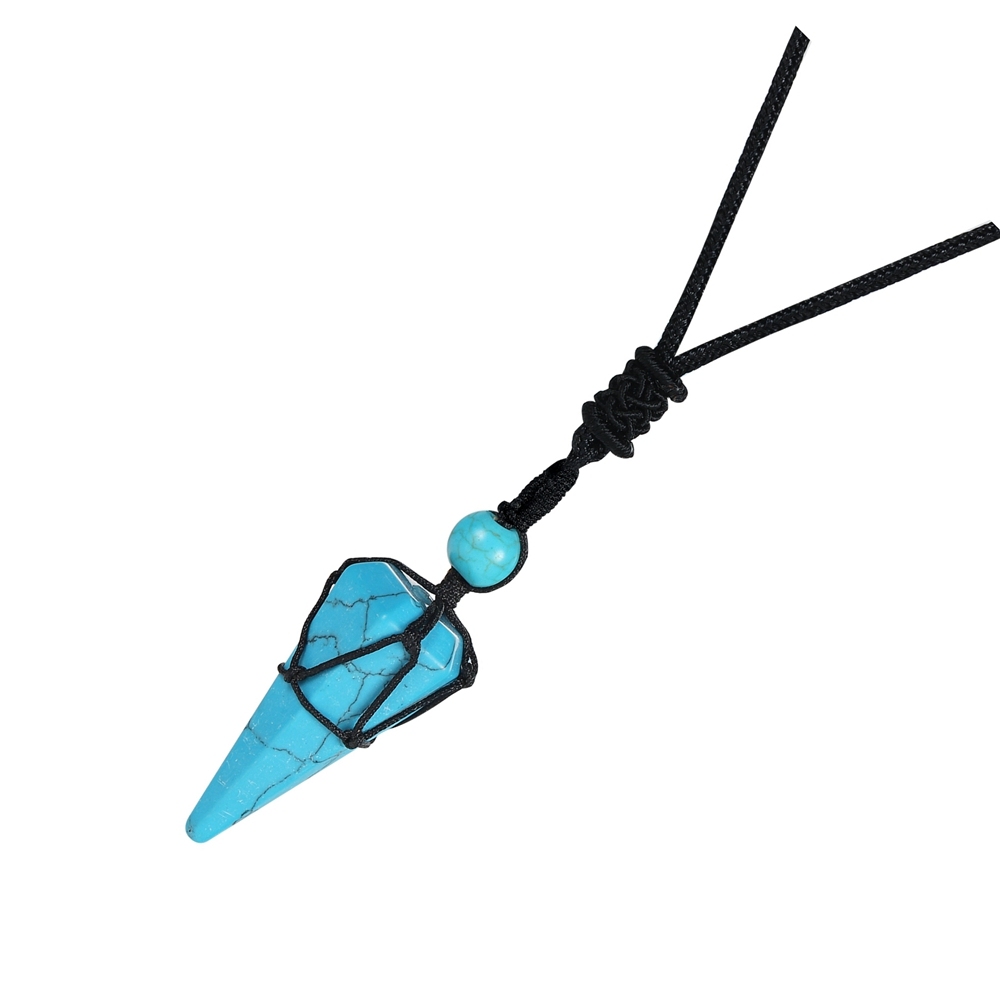 Natural Crystal Quartz Pendant Necklace Double Point Faceted Cut Healing Stone Jewelry for women Men