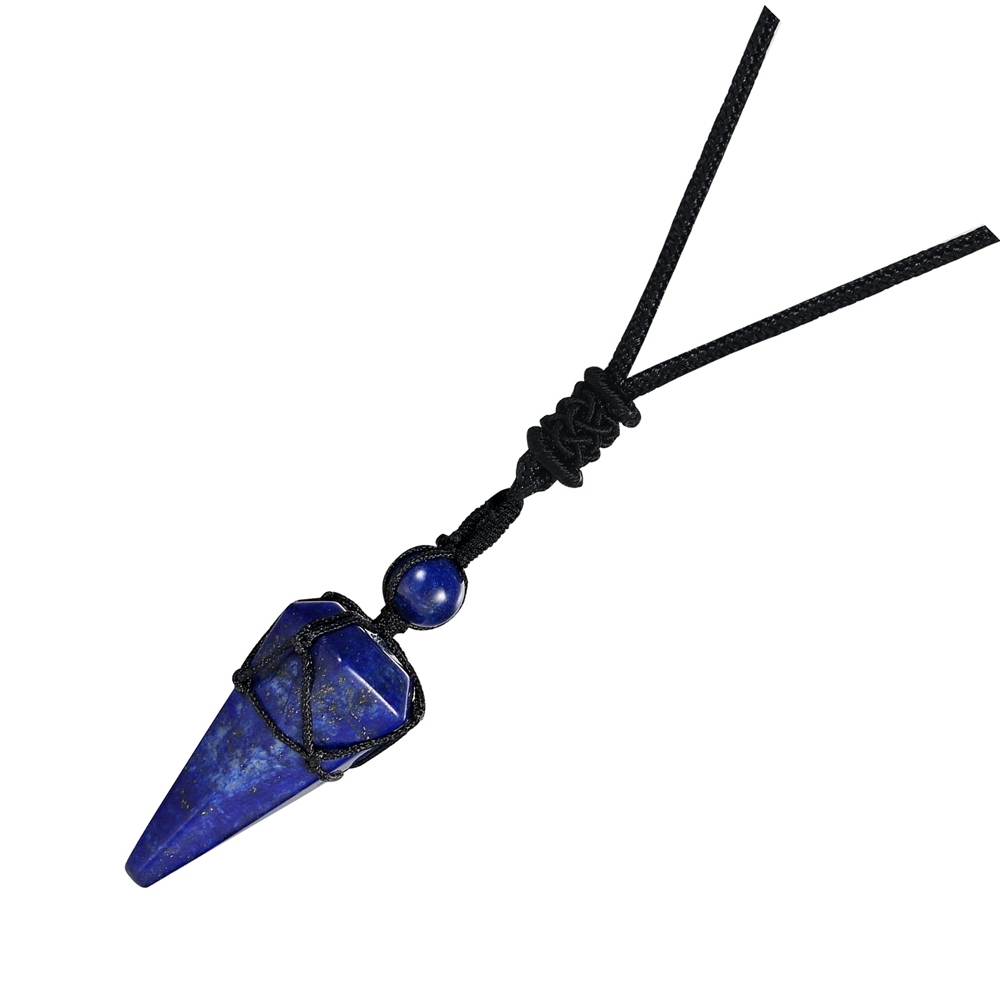 Natural Crystal Quartz Pendant Necklace Double Point Faceted Cut Healing Stone Jewelry for women Men