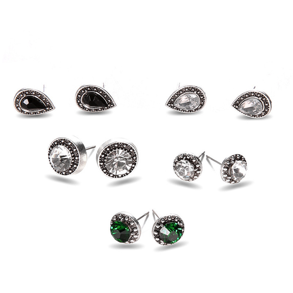6 Pairs Women's Earring Set Stud Earring for girl SE9411