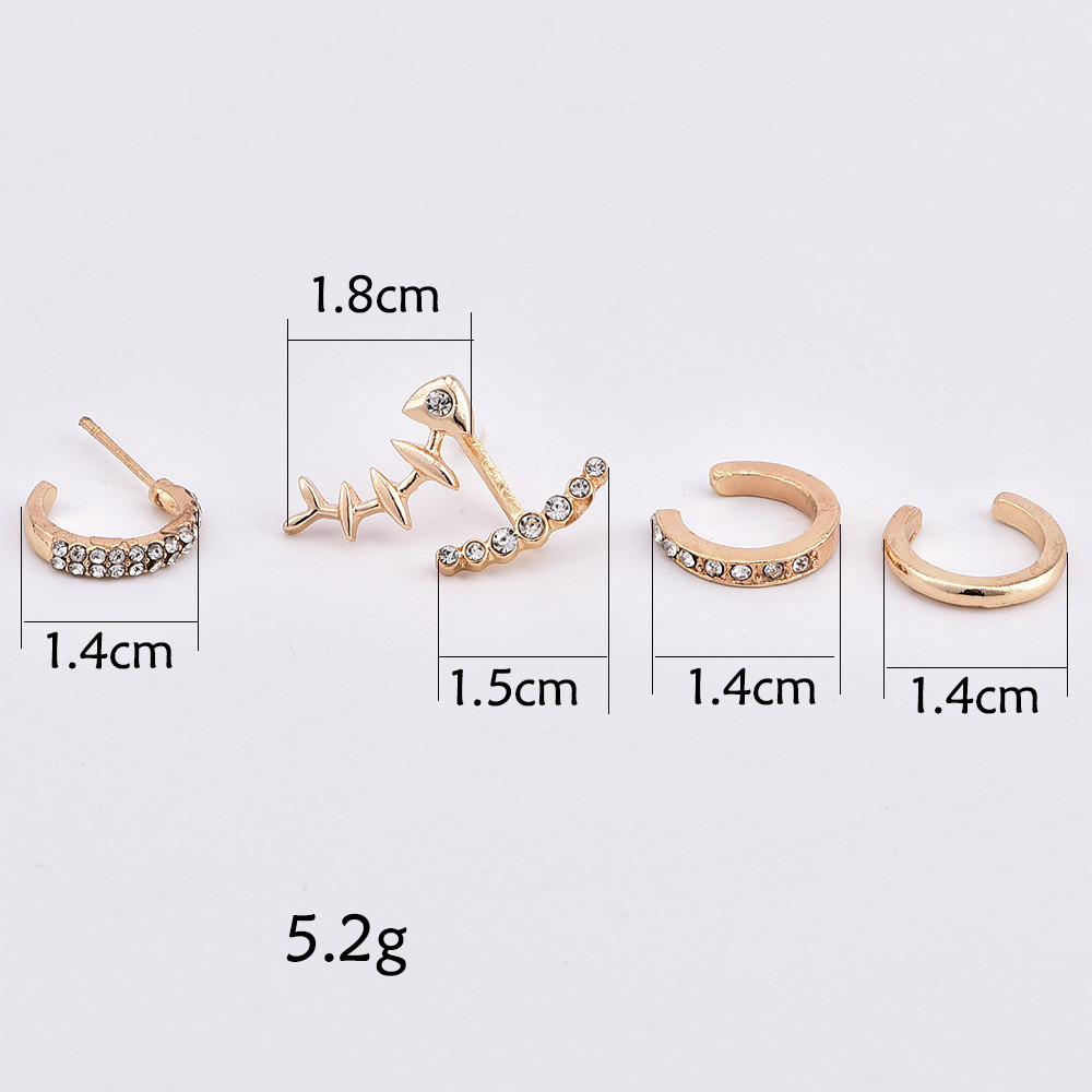 6 Pairs Women's Earring Set Stud Earring for girl SE9411