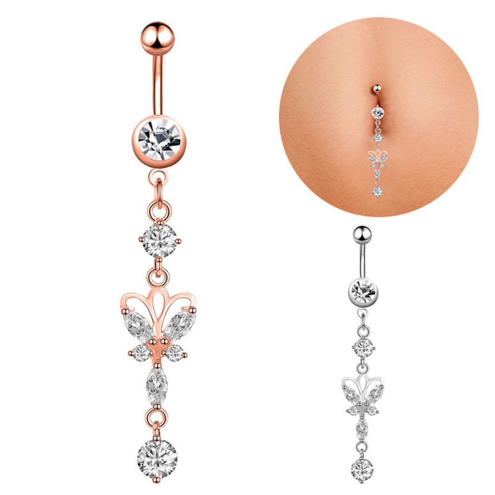 Belly Button Rings Belly Bar Navel Piercings Surgical Stainless Steel Rings for Women Jewelry