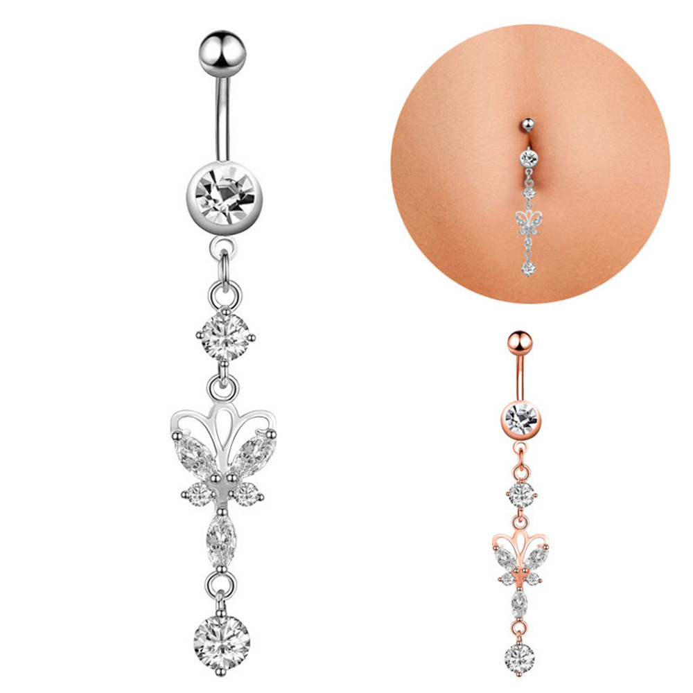 Belly Button Rings Belly Bar Navel Piercings Surgical Stainless Steel Rings for Women Jewelry