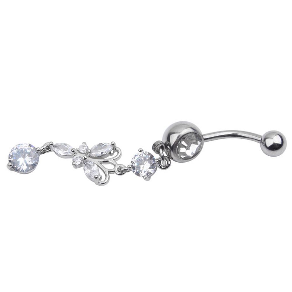 Belly Button Rings Belly Bar Navel Piercings Surgical Stainless Steel Rings for Women Jewelry