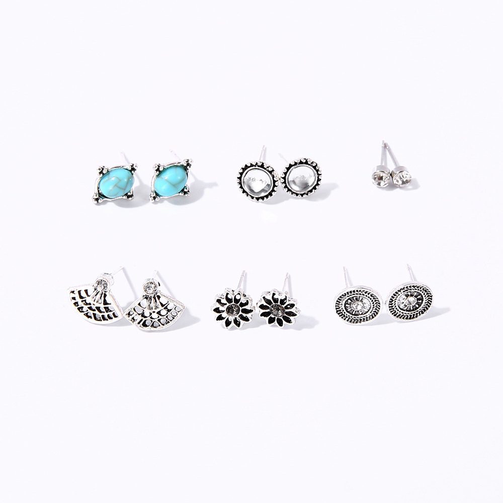 Women's Earring Set  Stud Chakra Charms Healing Yoga Earring for Girl friend Gift Party