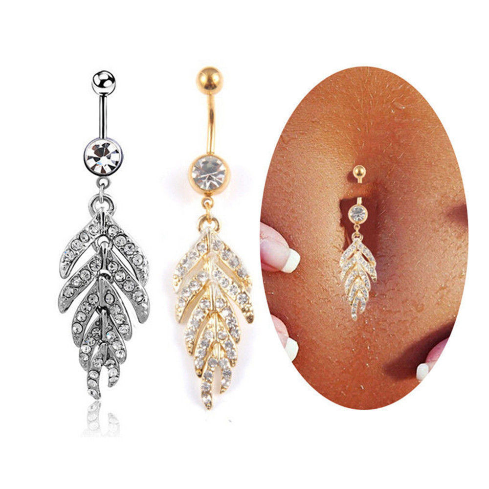 Belly Button Rings Belly Bar Navel Piercings Surgical Stainless Steel Rings for Women Jewelry