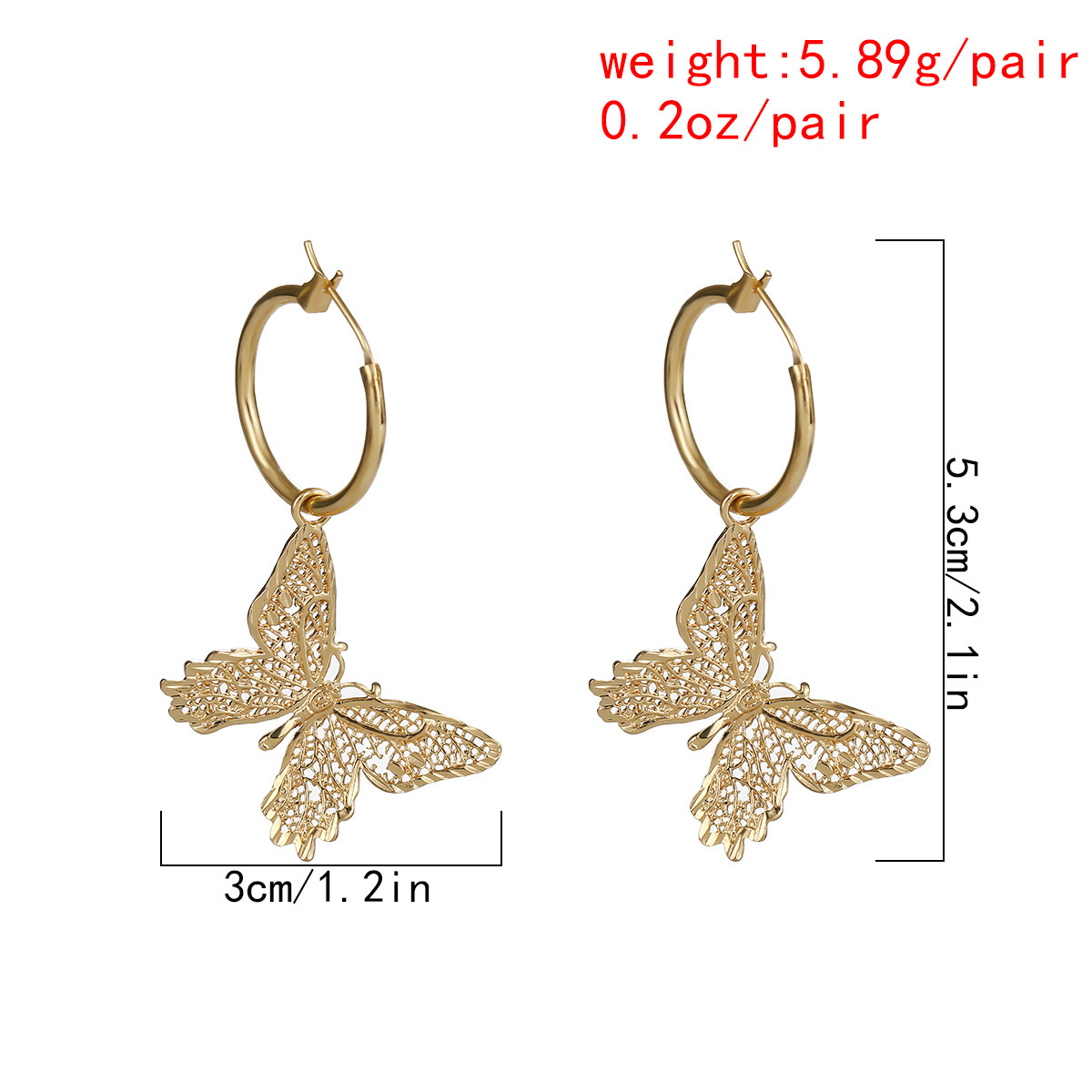 Butterfly Tassel Earrings Silver Cuff Cubic Zirconia Crawler Stud Chain Crystals Earrings Set for Women