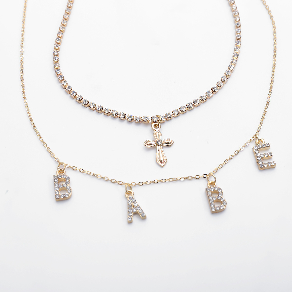Layered Necklace Pendant Handmade Long Necklace for Women