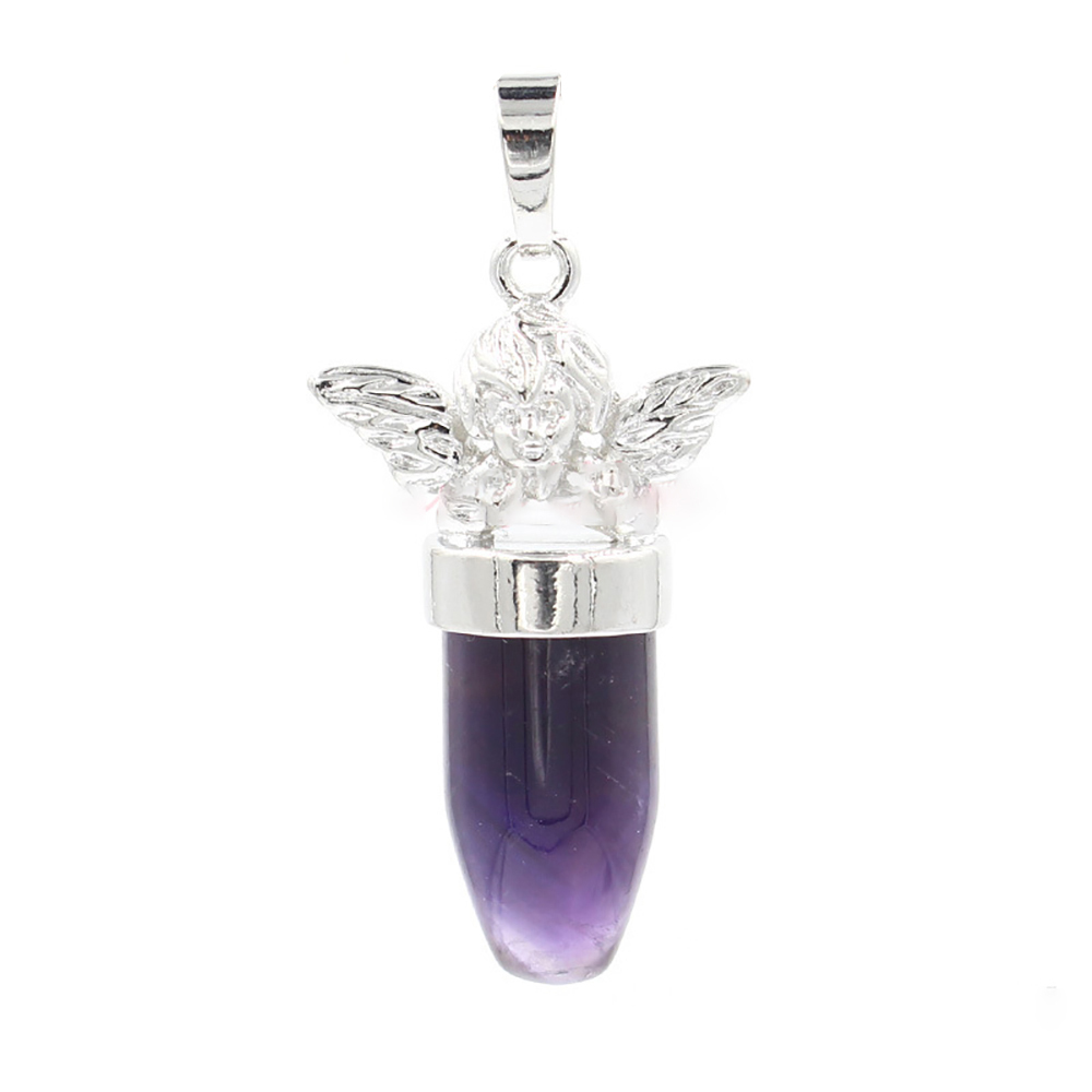 Bullet Pendant Silver Alloy Feminine Charm Small Jewelry Birthday Gift for Women Men Girl Boy
