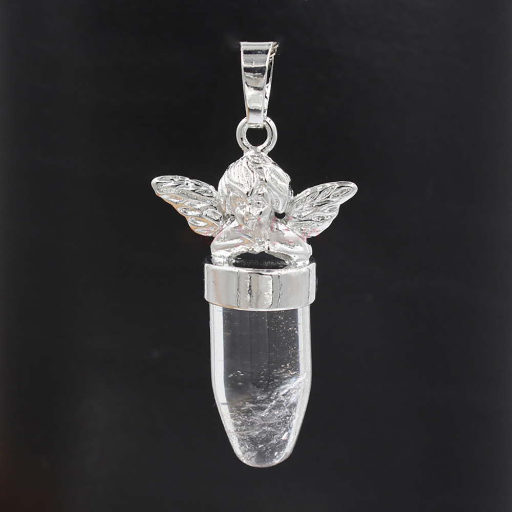 Bullet Pendant Silver Alloy Feminine Charm Small Jewelry Birthday Gift for Women Men Girl Boy