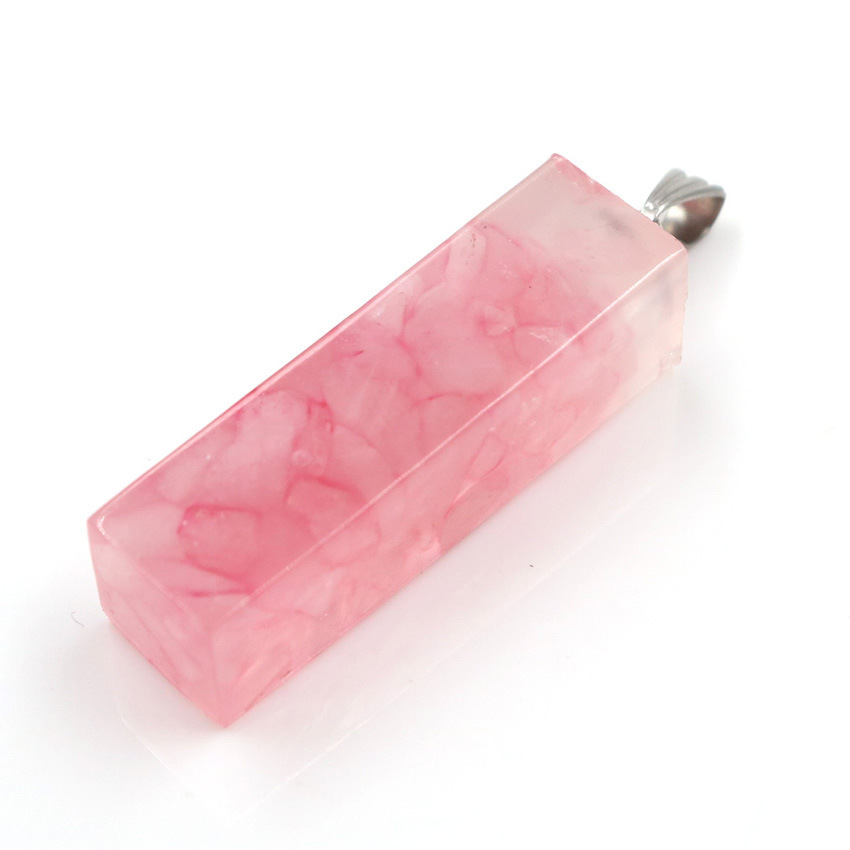 Handmade Chip Stone Prism Pendant Necklace for Women Men Gemstone & Crystal Column Pendants Jewelry SN0861
