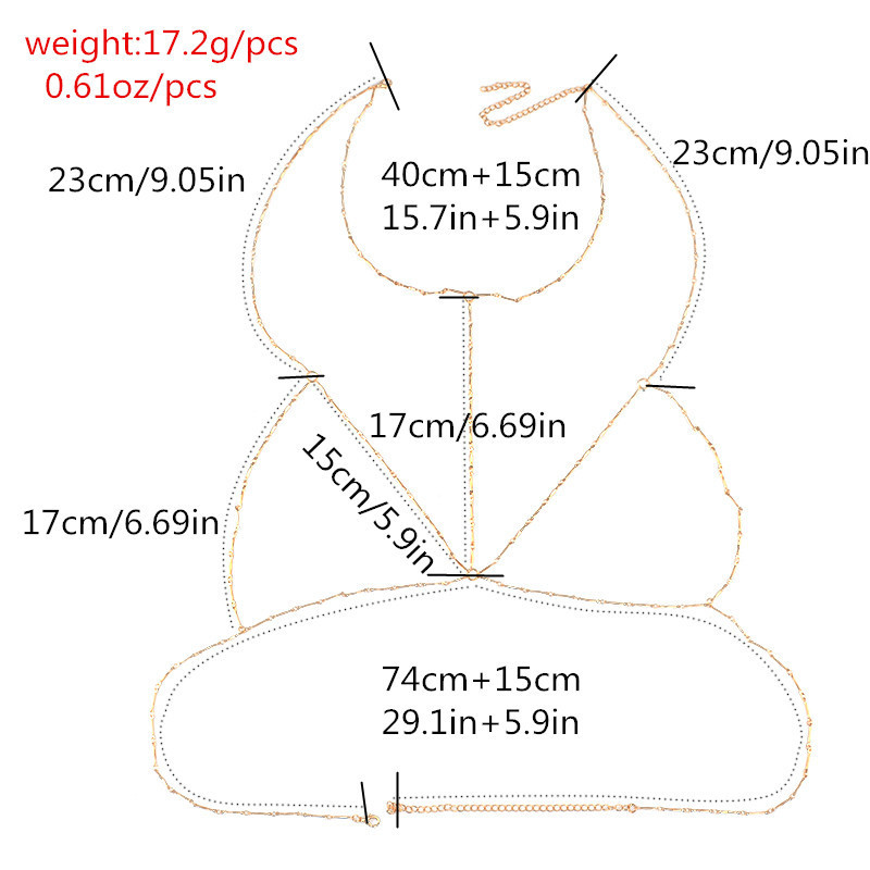 Fashion Women Sexy Body Belly Waist Charm Chain Bikini Beach Pendant Necklace Sytle 2