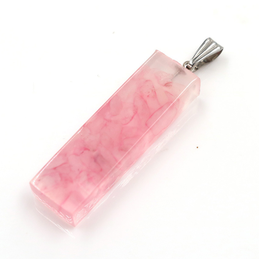 Handmade Chip Stone Prism Pendant Necklace for Women Men Gemstone & Crystal Column Pendants Jewelry SN0862