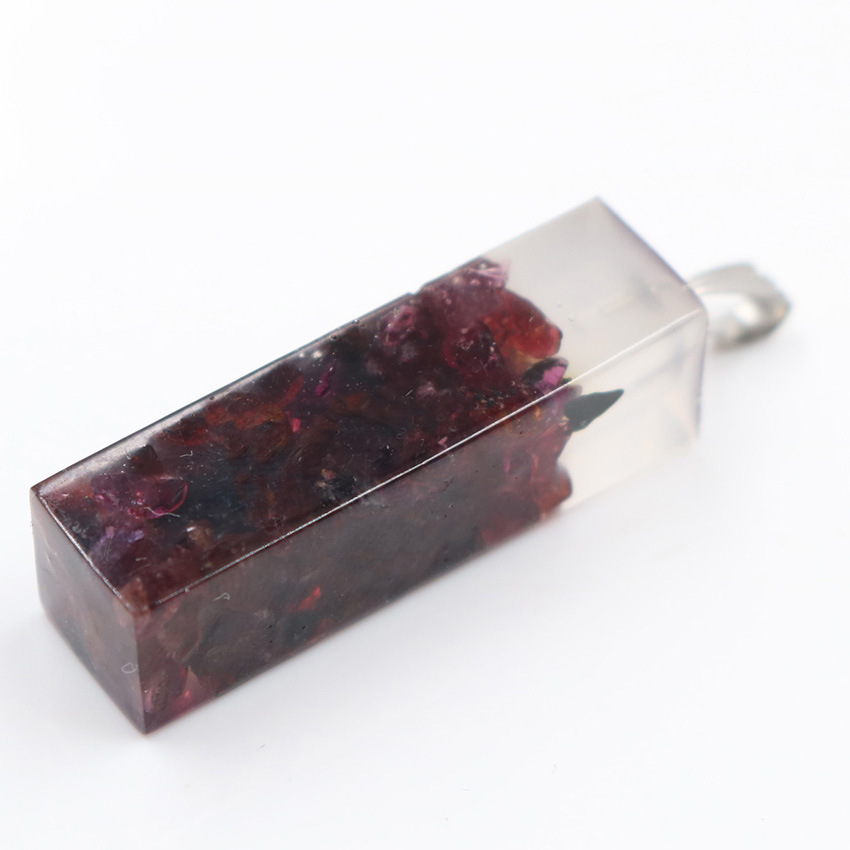 Handmade Chip Stone Prism Pendant Necklace for Women Men Gemstone & Crystal Column Pendants Jewelry SN0861