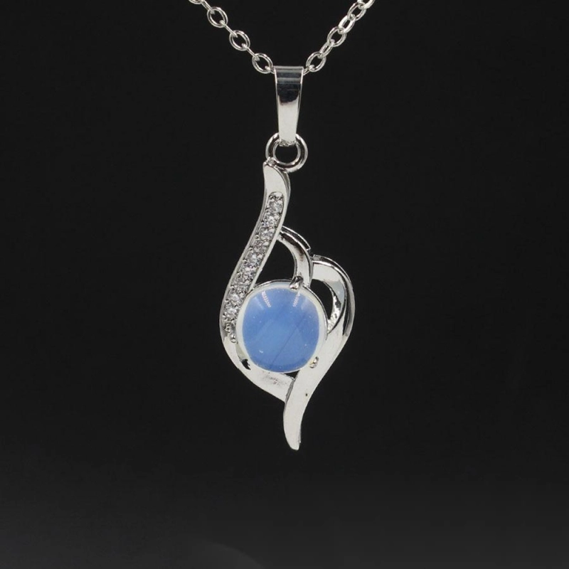 Natural Stone Letter N Pendant Necklace Chakra Cure Heart Jewelry Birthday Gifts for Her/Mum/Wife/Bestfriend