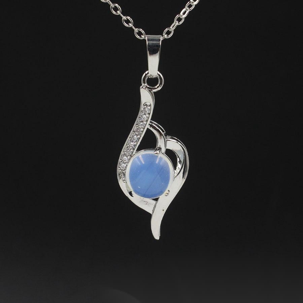 Natural Stone Letter N Pendant Necklace Chakra Cure Heart Jewelry Birthday Gifts for Her/Mum/Wife/Bestfriend
